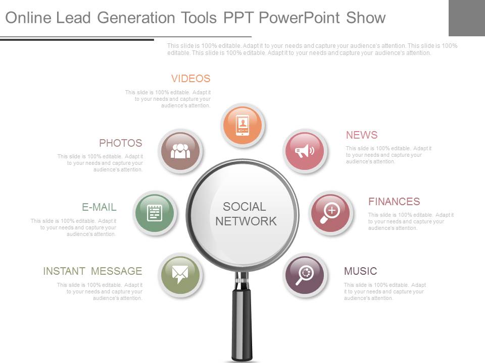 Online Lead Generation Tools Ppt Powerpoint Show