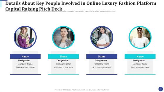 Online Luxury Fashion Platform Capital Raising Pitch Deck Ppt PowerPoint Presentation Complete Deck With Slides