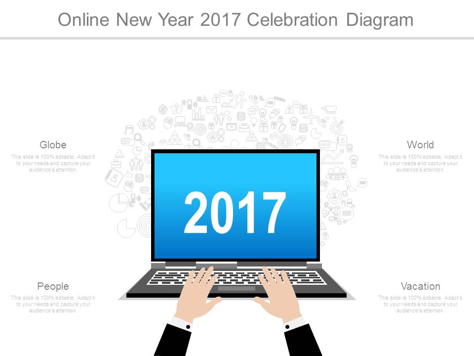 Online New Year 2017 Celebration Diagram