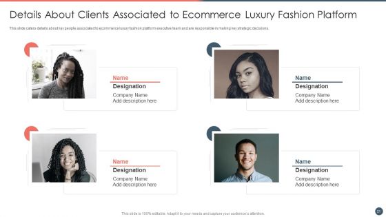 Online Premium Fashion Portal Venture Capitalist Financing Elevator Pitch Deck Ppt PowerPoint Presentation Complete Deck With Slides