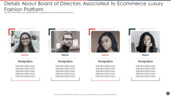 Online Premium Fashion Portal Venture Capitalist Financing Elevator Pitch Deck Ppt PowerPoint Presentation Complete Deck With Slides