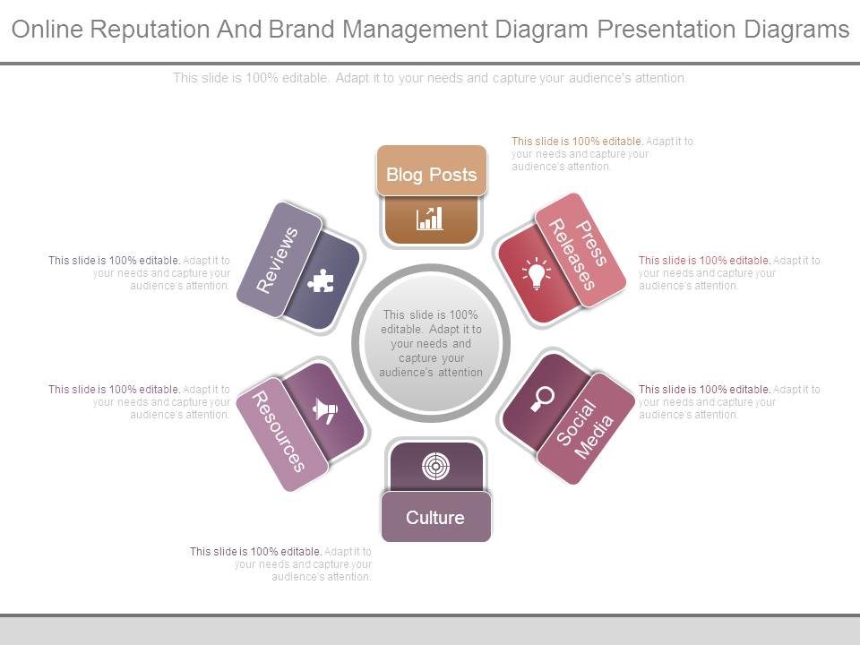 Online Reputation And Brand Management Diagram Presentation Diagrams