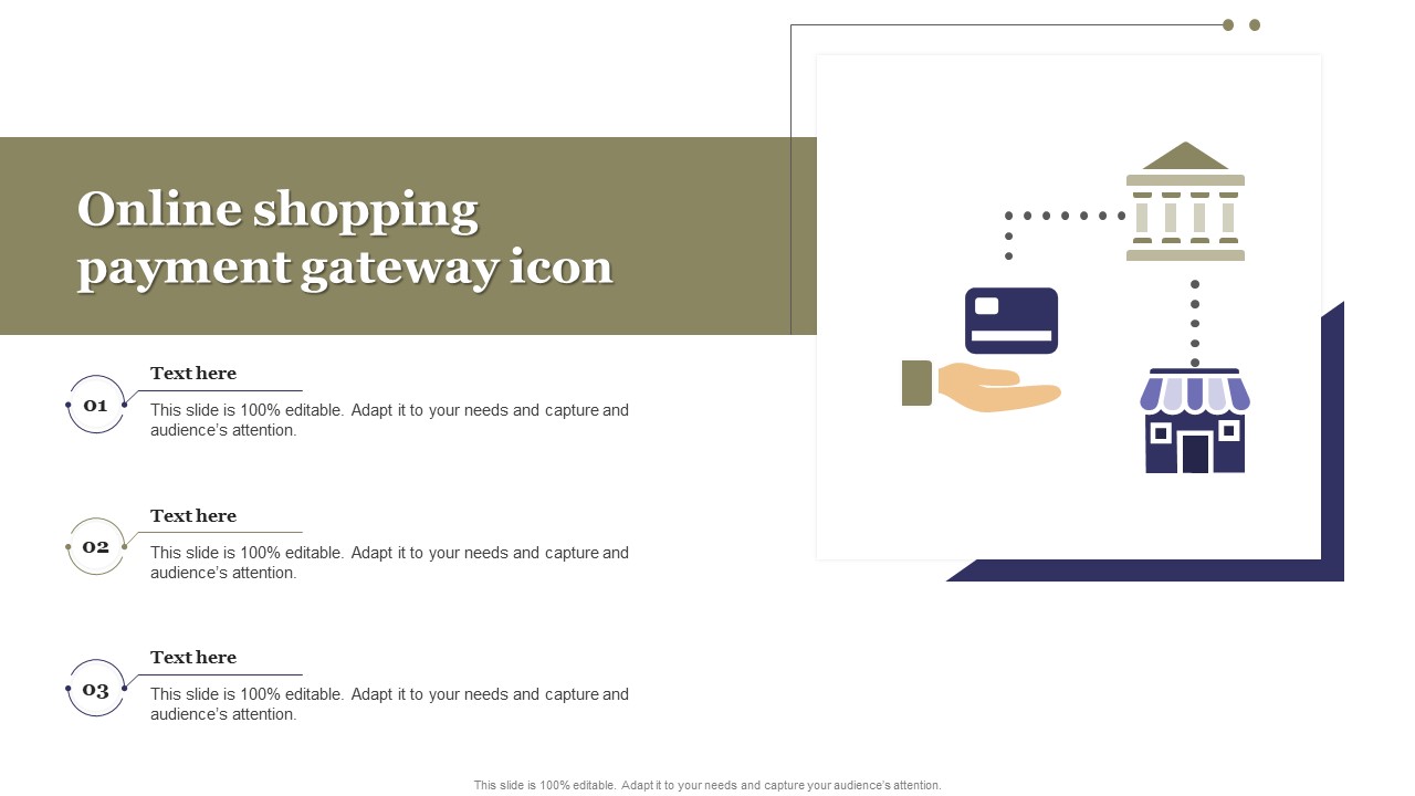 Online Shopping Payment Gateway Icon Ppt PowerPoint Presentation Gallery Styles PDF