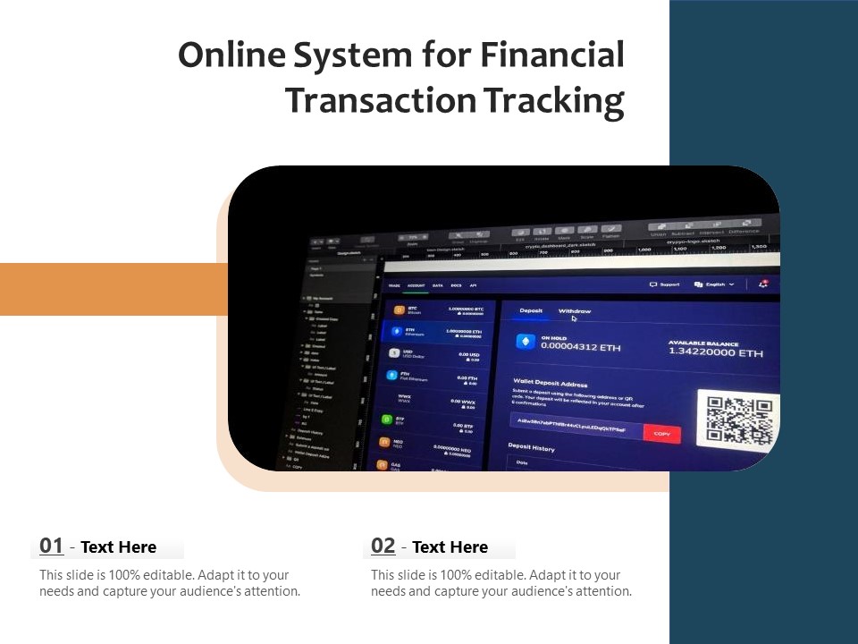 Online System For Financial Transaction Tracking Ppt PowerPoint Presentation File Aids PDF