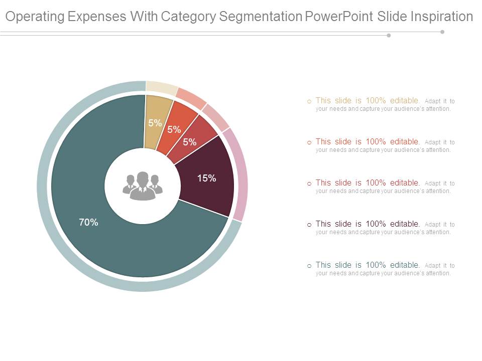 Operating Expenses With Category Segmentation Powerpoint Slide Inspiration