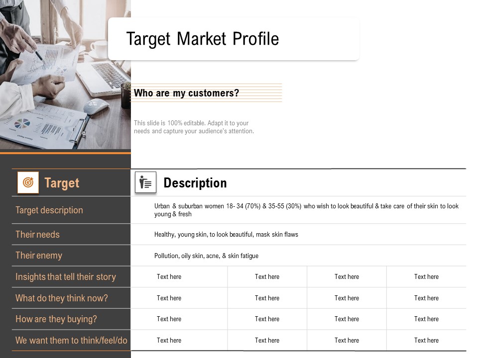 Opportunities And Threats For Penetrating In New Market Segments Target Market Profile Designs PDF