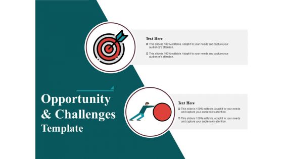 Opportunity And Challenges Free PowerPoint Diagram