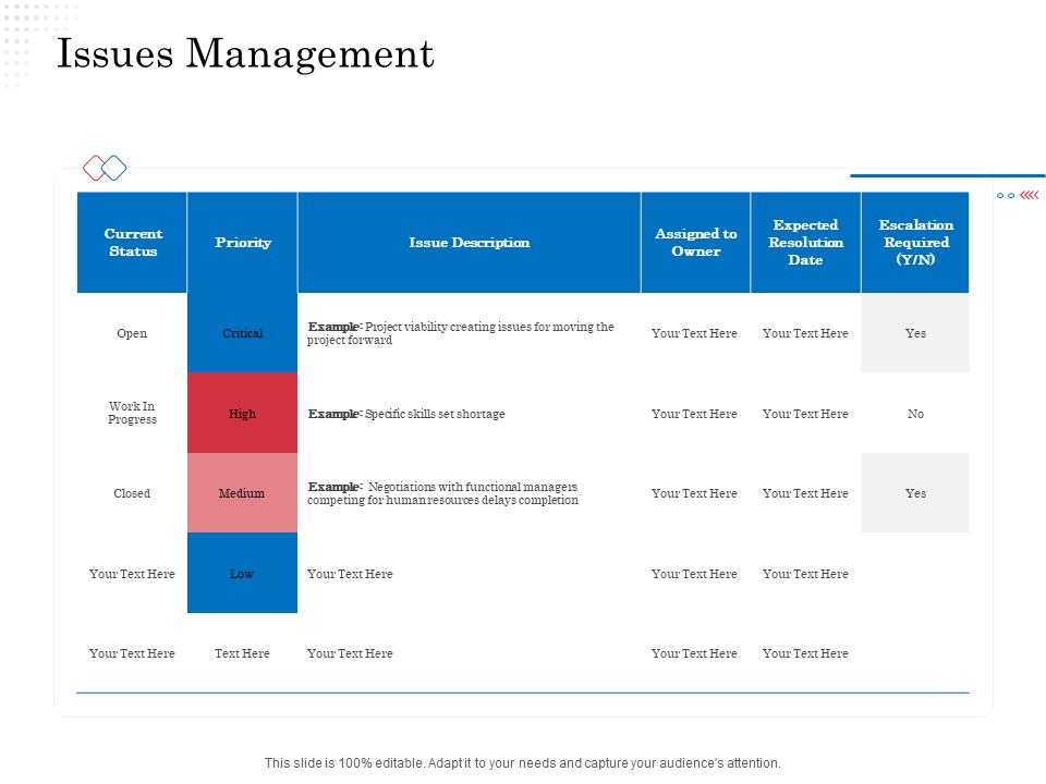 Opportunity Of Project Management Issues Management Ppt Gallery Show PDF