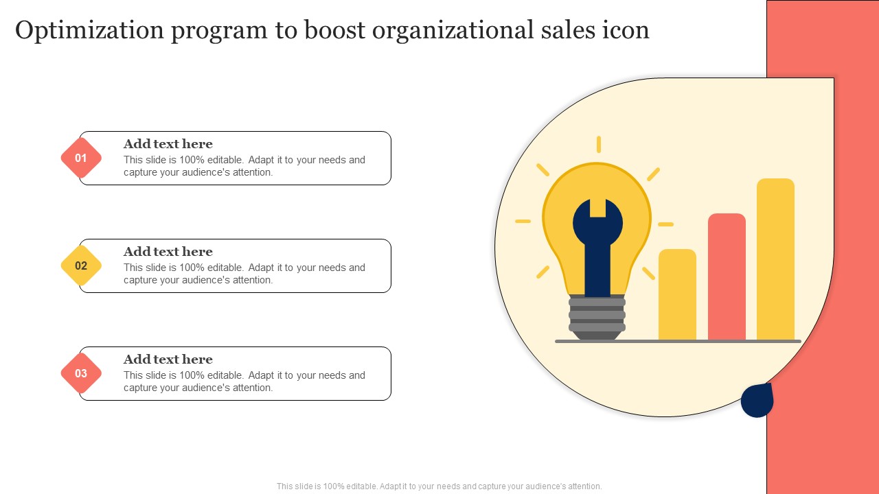 Optimization Program To Boost Organizational Sales Icon Graphics PDF