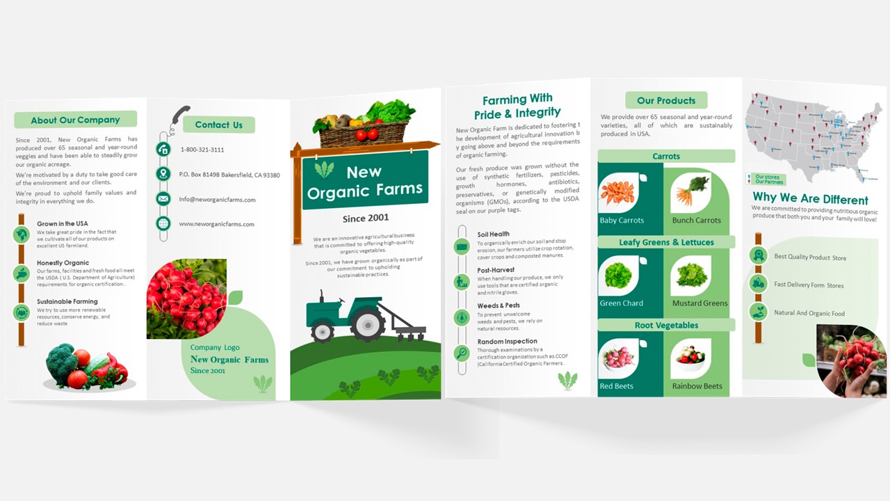 Organic Cultivation Flyer Trifold