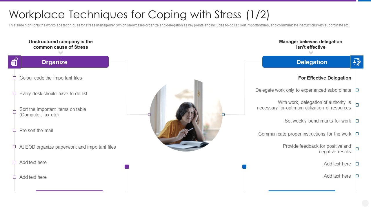 Organization Stress Administration Practices Workplace Techniques For Coping With Stress Sample PDF