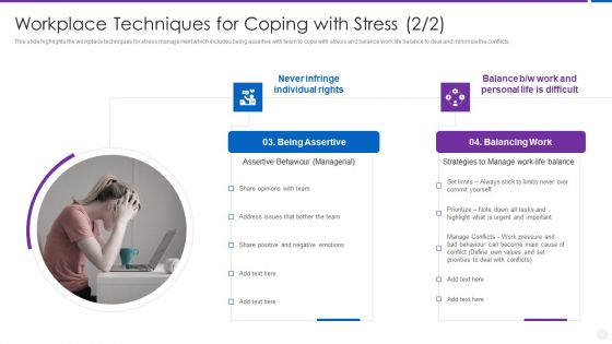 Organization Stress Administration Practices Workplace Techniques For Coping With Stress Sample PDF