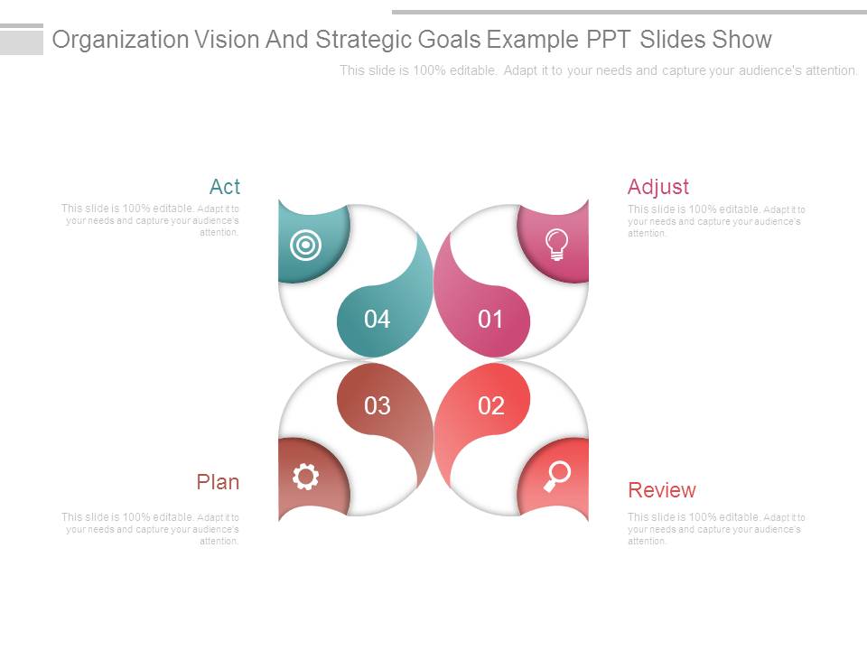 Organization Vision And Strategic Goals Example Ppt Slides Show