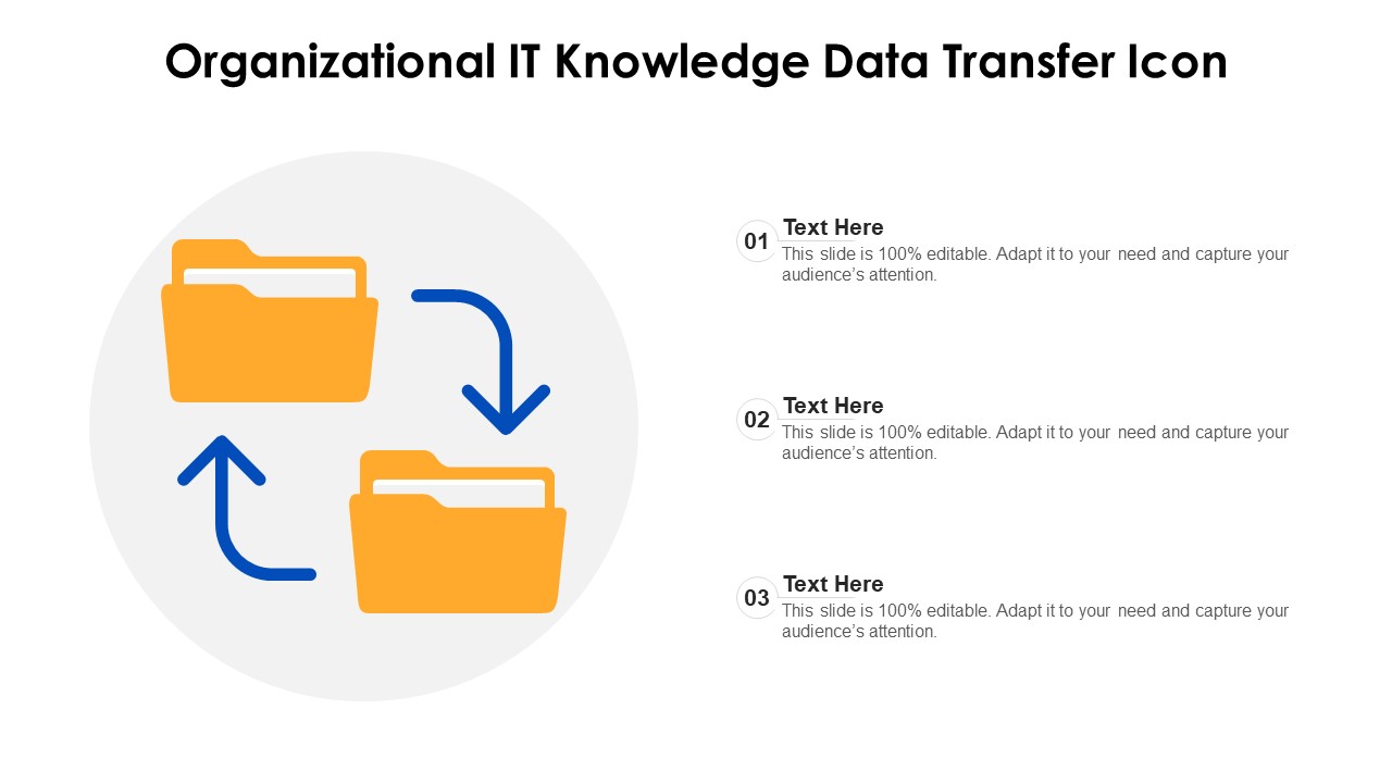 Organizational It Knowledge Data Transfer Icon Ppt PowerPoint Presentation Professional Slide Portrait PDF