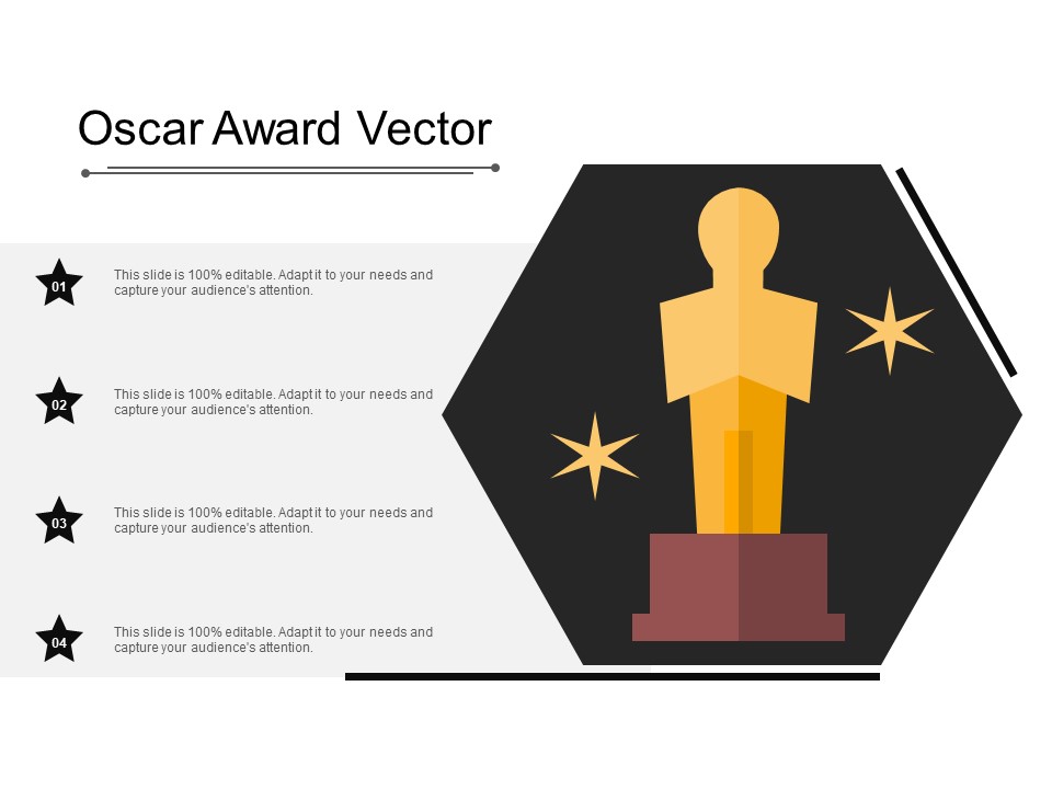 Oscar Award Vector Ppt PowerPoint Presentation Inspiration Influencers