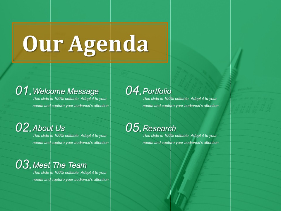 Our Agenda Ppt PowerPoint Presentation File Layouts