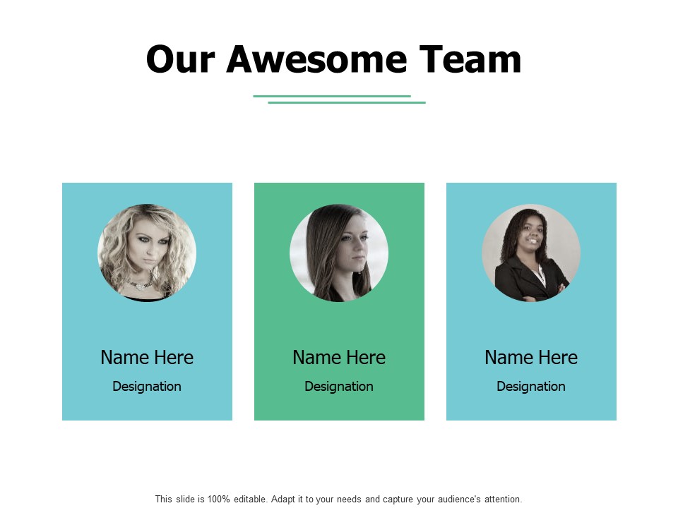 Our Awesome Team Introduction Ppt PowerPoint Presentation Summary Elements