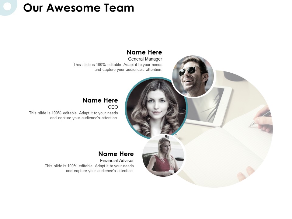 Our Awesome Team Ppt PowerPoint Presentation Pictures Deck