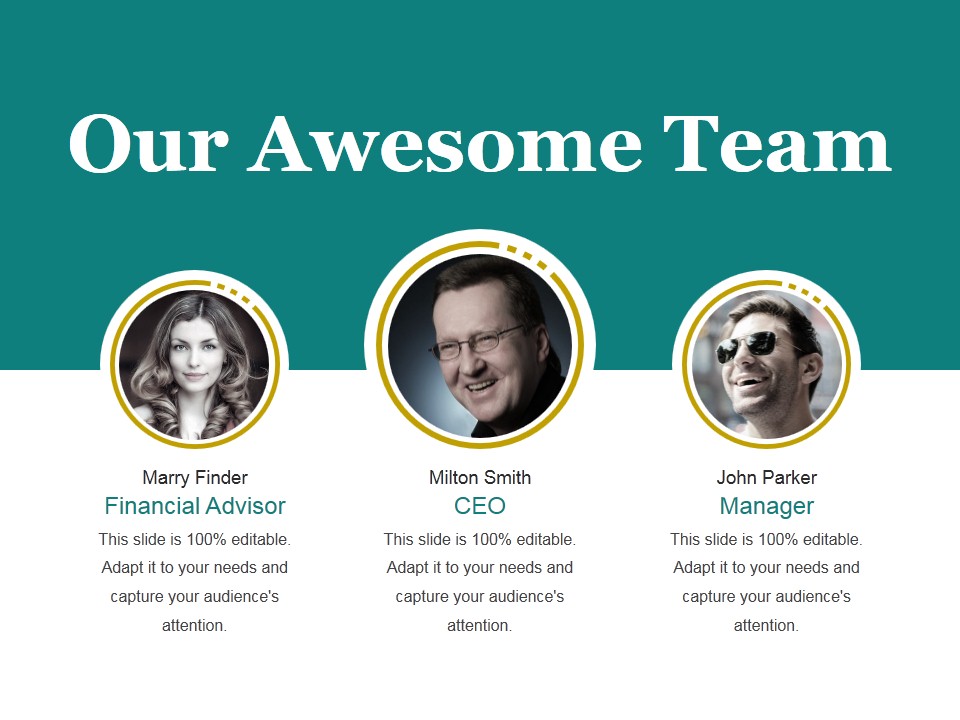 Our Awesome Team Ppt PowerPoint Presentation Sample