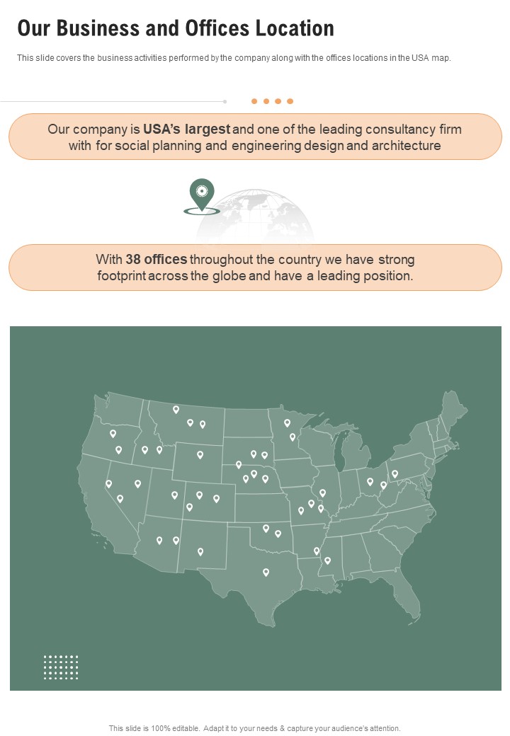 Our Business And Offices Location One Pager Documents
