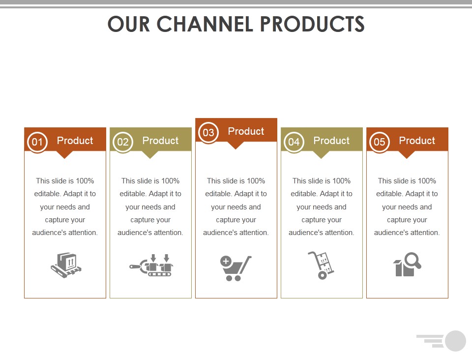 Our Channel Products Ppt PowerPoint Presentation Portfolio Deck