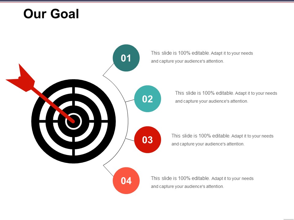 Our Goal Ppt PowerPoint Presentation Inspiration Vector