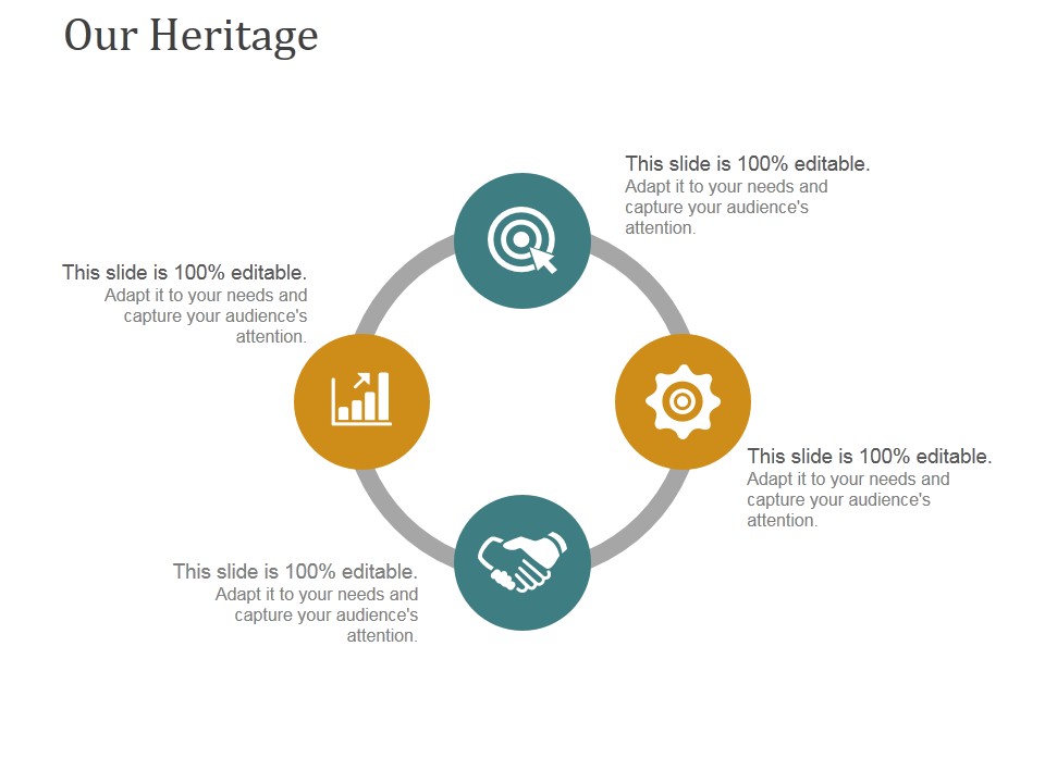 Our Heritage Template 1 Ppt PowerPoint Presentation Inspiration Design Inspiration