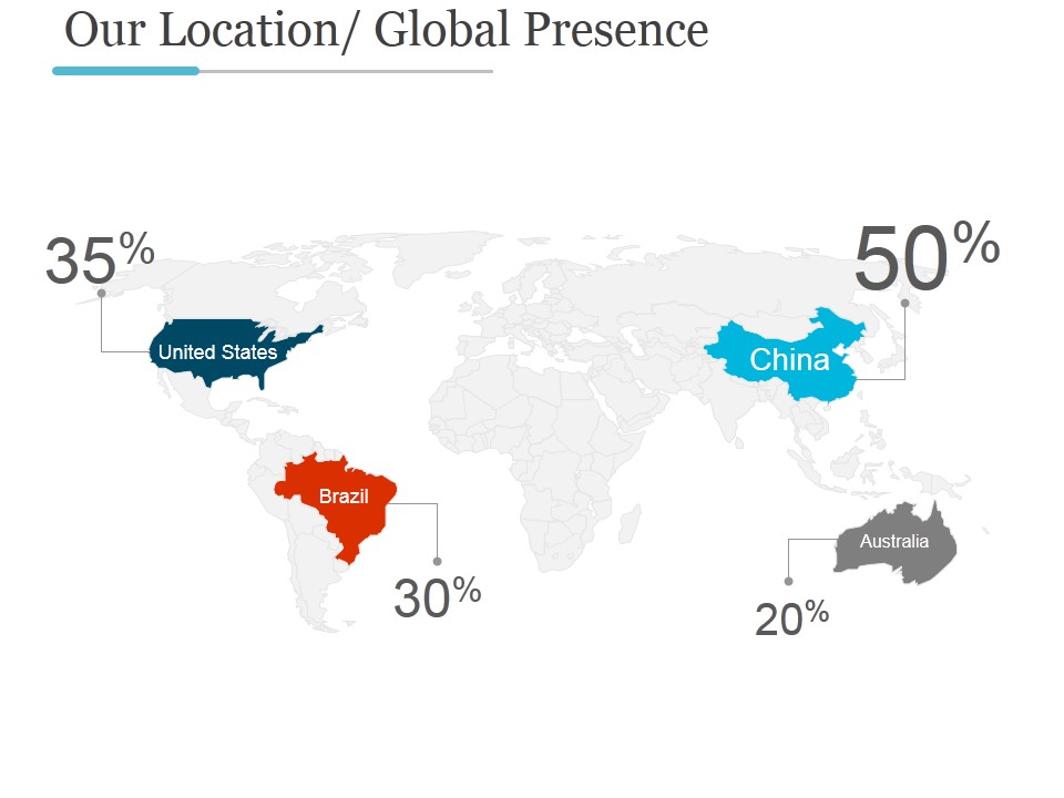 Our Location Global Presence Ppt PowerPoint Presentation Gallery