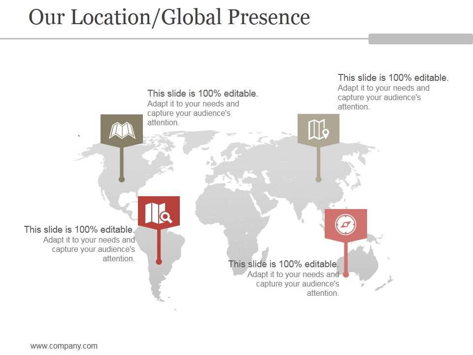 Our Location Global Presence Ppt PowerPoint Presentation Show