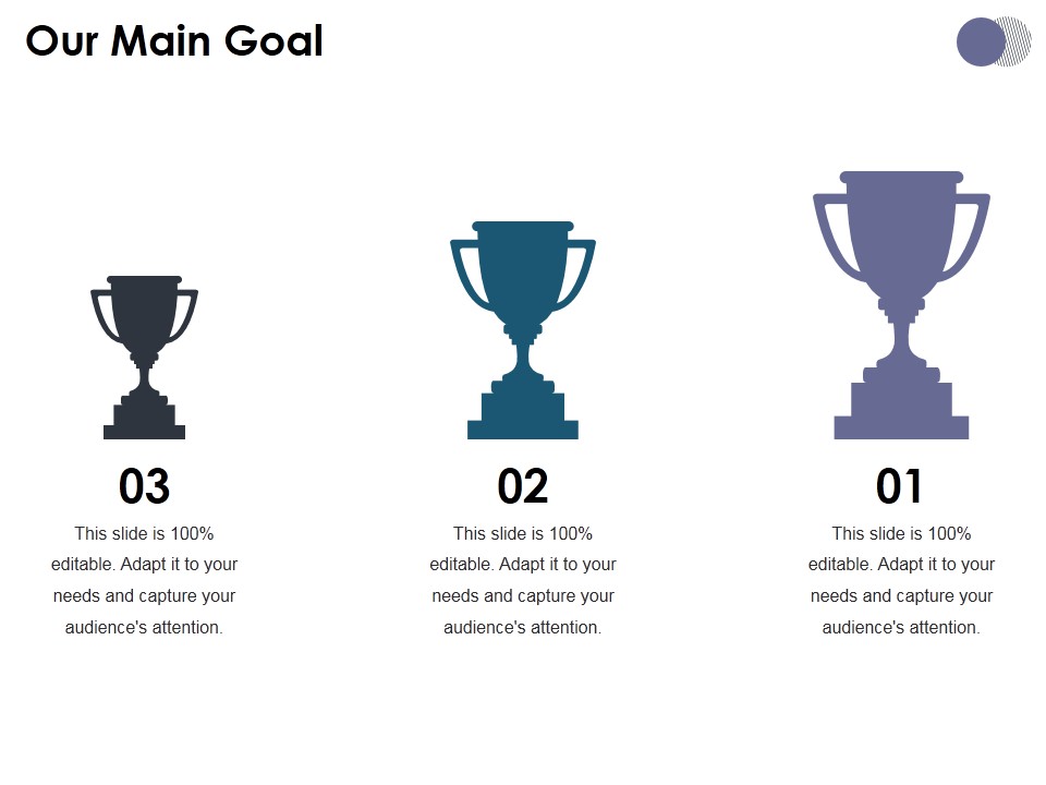 Our Main Goal Ppt PowerPoint Presentation Infographics Guidelines