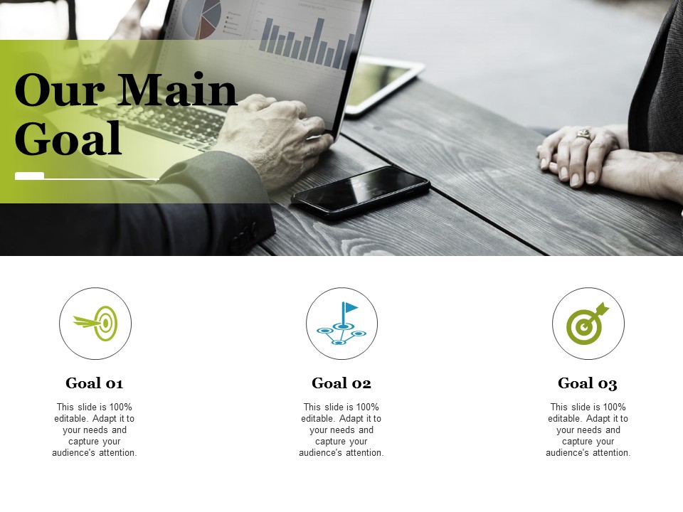 our main goal ppt powerpoint presentation portfolio maker