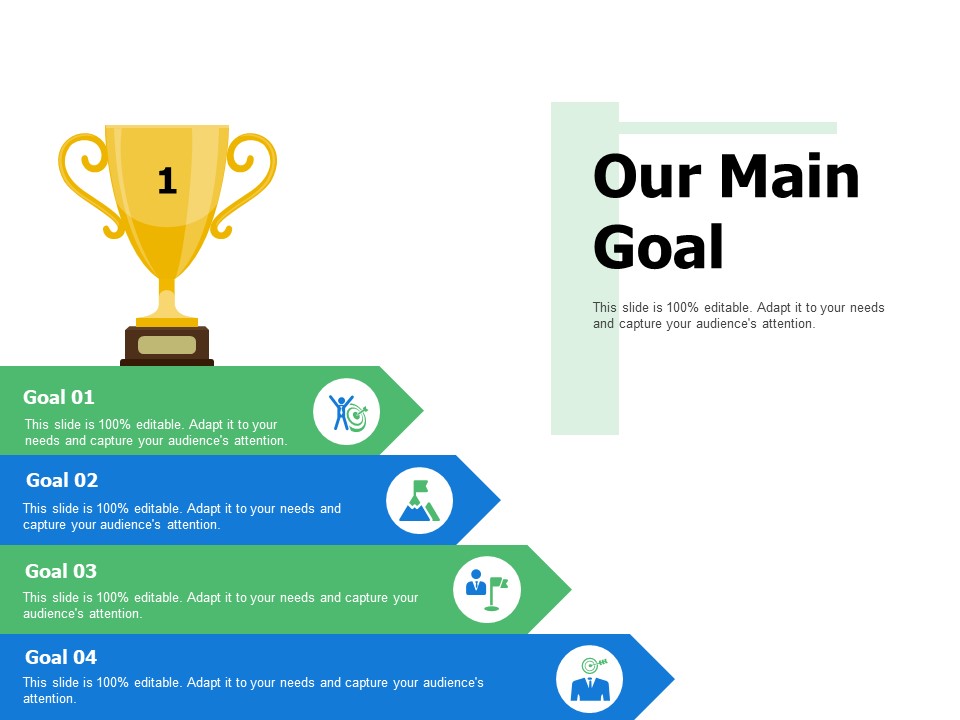 Our Main Goal Success Ppt PowerPoint Presentation Slides Structure