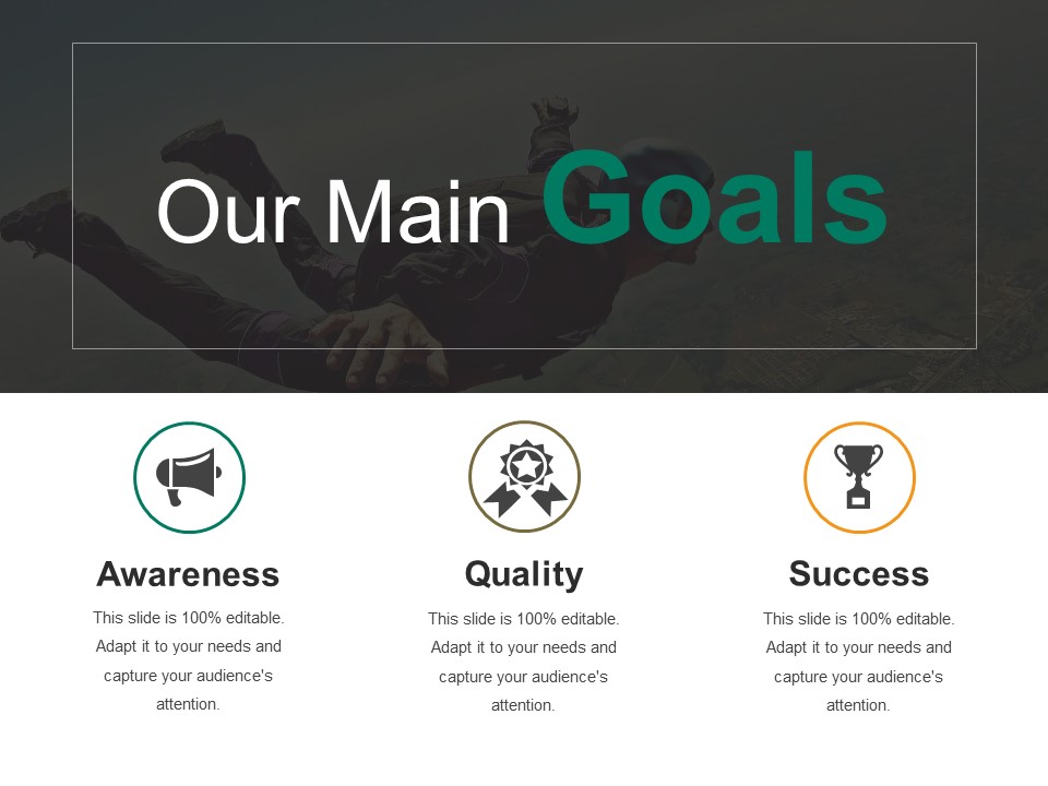 Our Main Goals Ppt PowerPoint Presentation Layouts Images