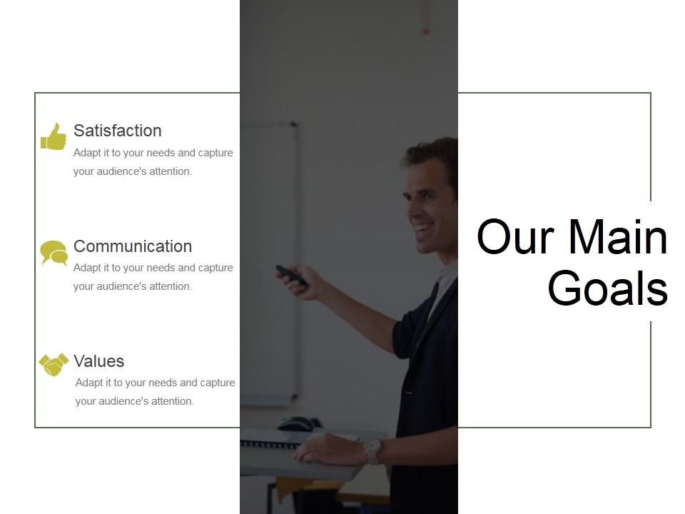 Our Main Goals Ppt PowerPoint Presentation Slides