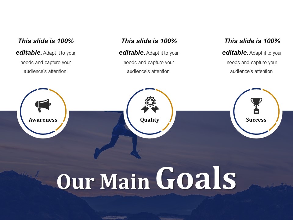 Our Main Goals Ppt PowerPoint Presentation Styles Demonstration