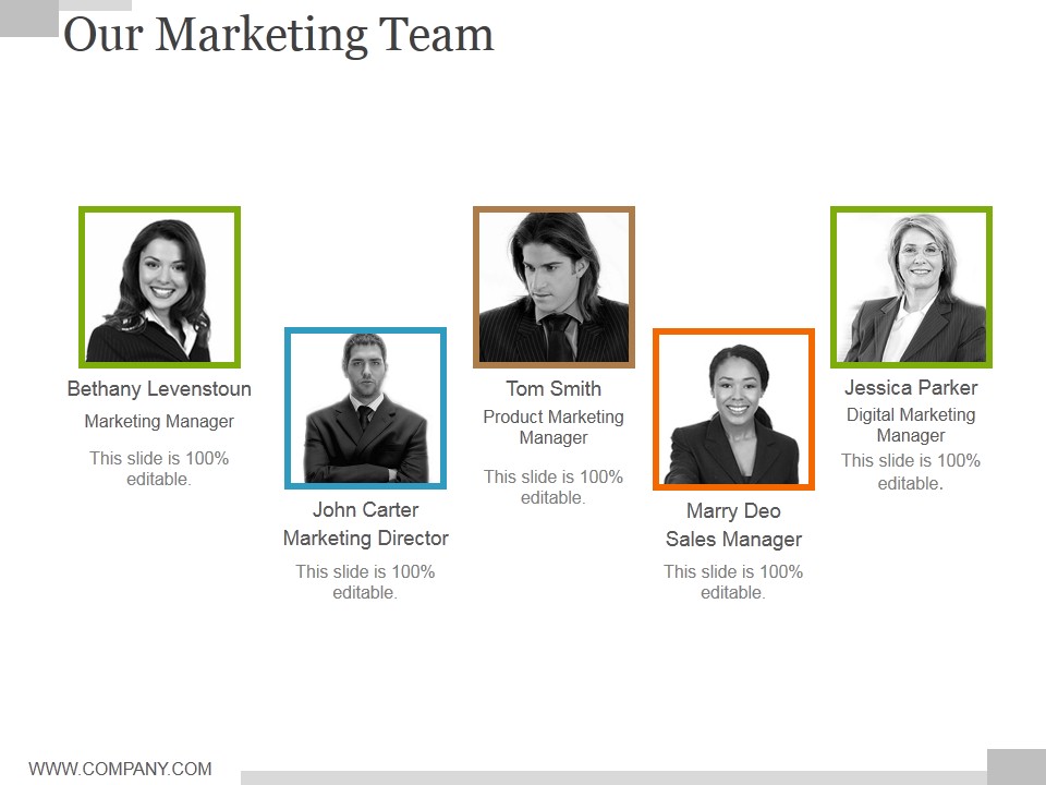 Our Marketing Team Ppt PowerPoint Presentation Summary Format