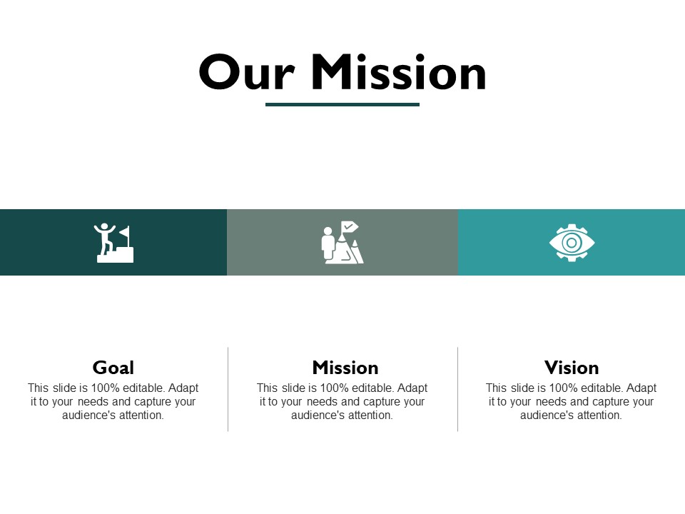 Our Mission And Vision Goal Ppt PowerPoint Presentation Icon Pictures