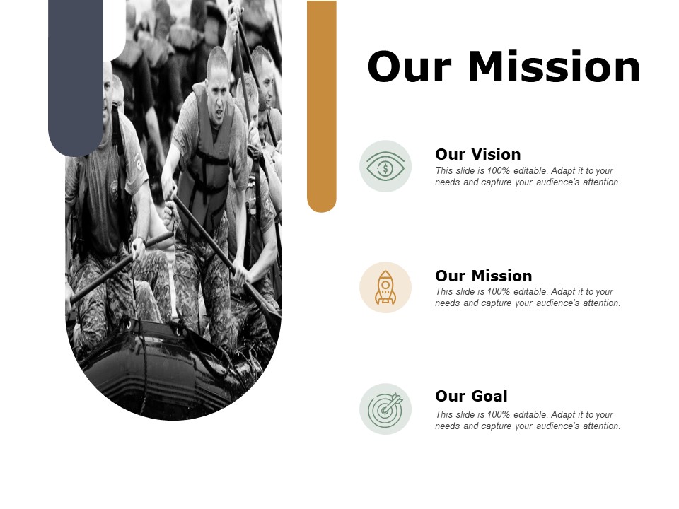 Our Mission And Vision Goal Ppt PowerPoint Presentation Infographic Template Master Slide
