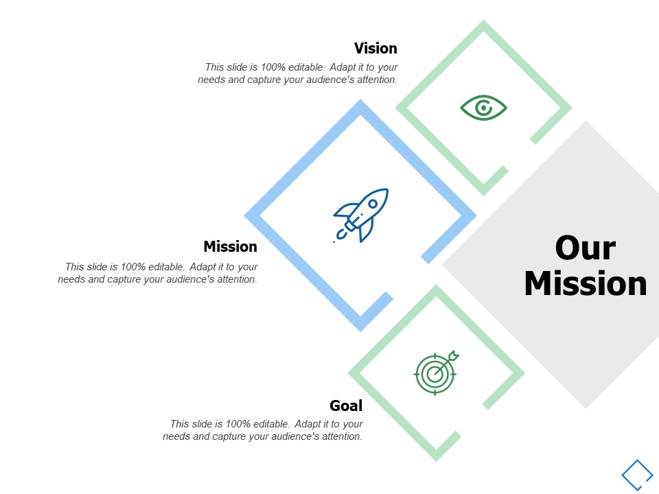 Our Mission And Vision Goal Ppt PowerPoint Presentation Professional Background Images