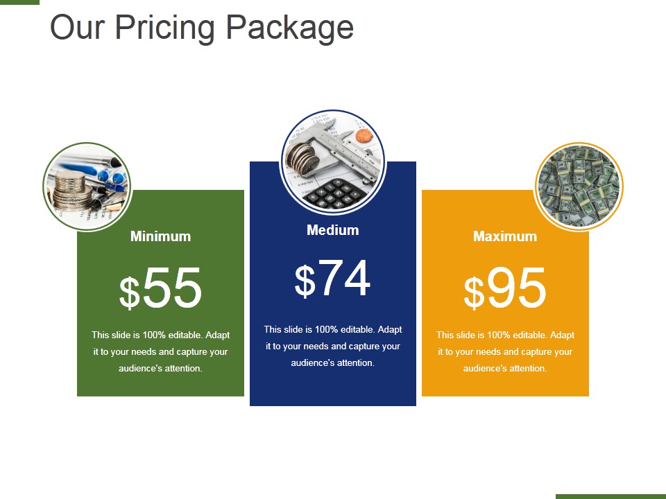 Our Pricing Package Ppt PowerPoint Presentation Layouts Sample