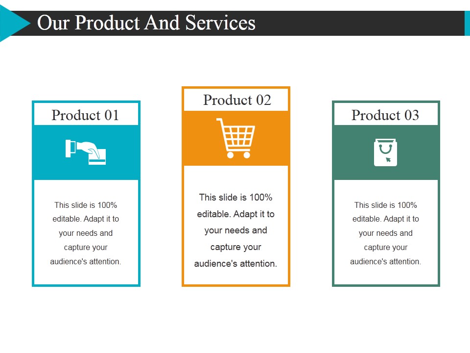 Our Product And Services Template 1 Ppt PowerPoint Presentation Slides Grid