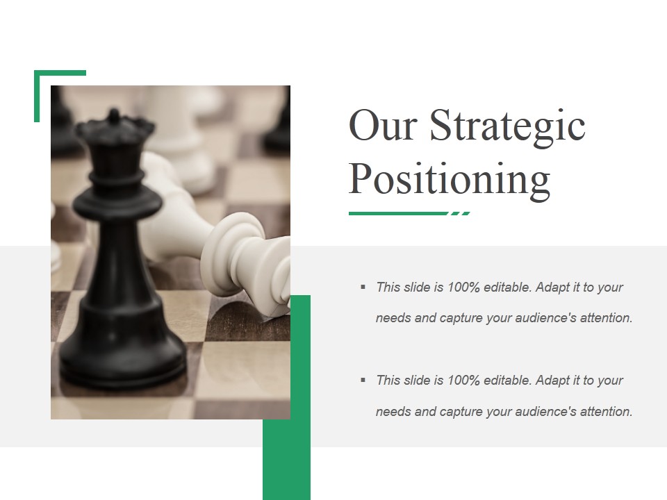 Our Strategic Positioning Ppt PowerPoint Presentation Layouts Icon