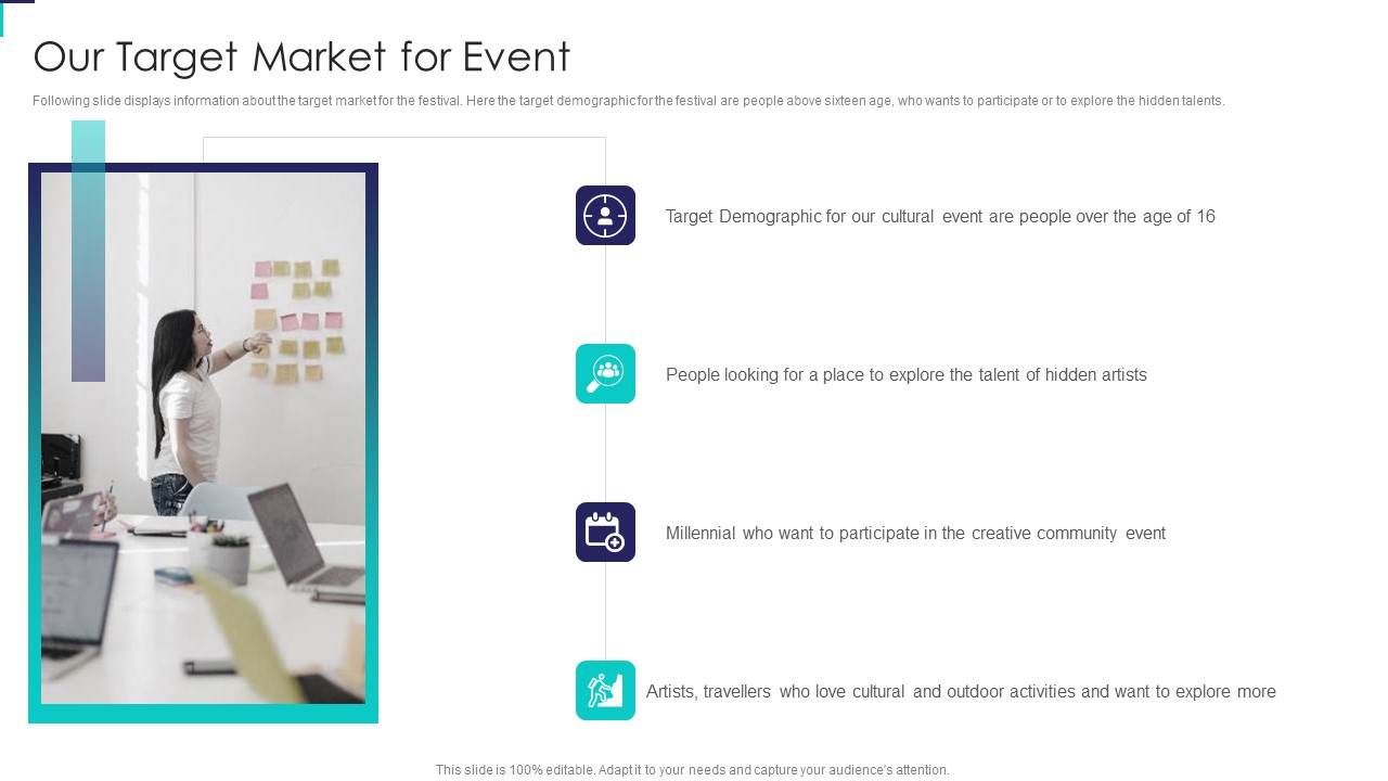 Our Target Market For Event Fundraising Pitch Deck For Cultural Event Elements PDF