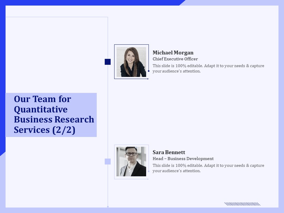 Our Team For Quantitative Business Research Services Executive Ppt PowerPoint Presentation Infographic Template Topics PDF