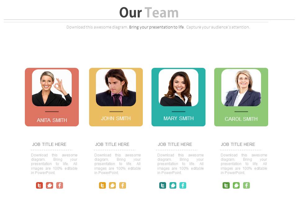 Our Team Introduction Powerpoint Slides