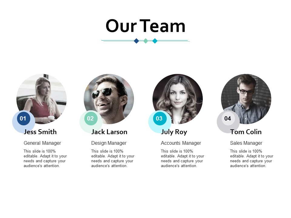Our Team Introduction Ppt Powerpoint Presentation Infographic Template Information