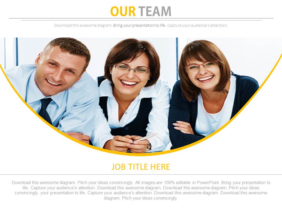 Our Team Of Professional Members Powerpoint Slides