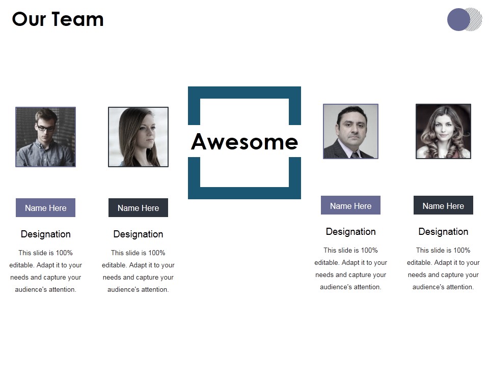 Our Team Ppt PowerPoint Presentation Portfolio Design Ideas