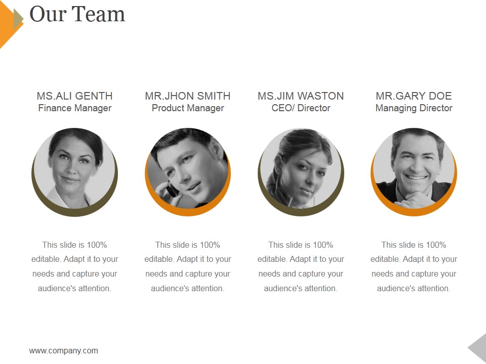 Our Team Ppt PowerPoint Presentation Summary Images