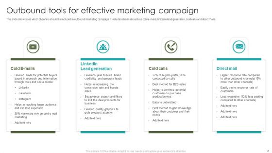 Outbound Marketing Tools Ppt PowerPoint Presentation Complete Deck With Slides